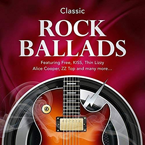 CD cover for “Classic Rock Ballads” featuring a guitar and smoke.