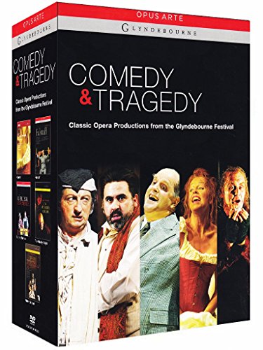 DVD case for "Comedy & Tragedy" featuring opera performers in costume.