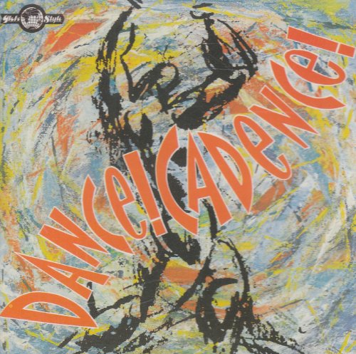 Album cover with abstract blue, yellow, and orange brushstrokes and a black silhouette figure.