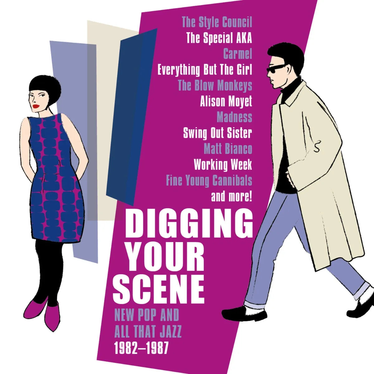 CD cover for “Digging Your Scene” featuring stylized figures and text.