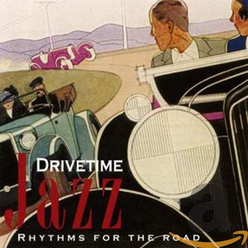 CD cover: vintage car illustration with "Drivetime Jazz" text.