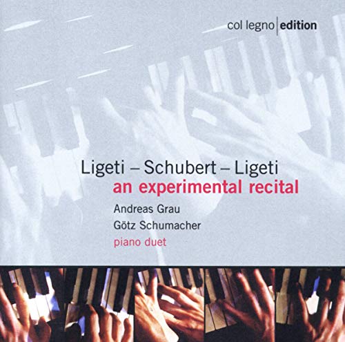 CD cover for "Experimental Recital" featuring piano keys and hands.