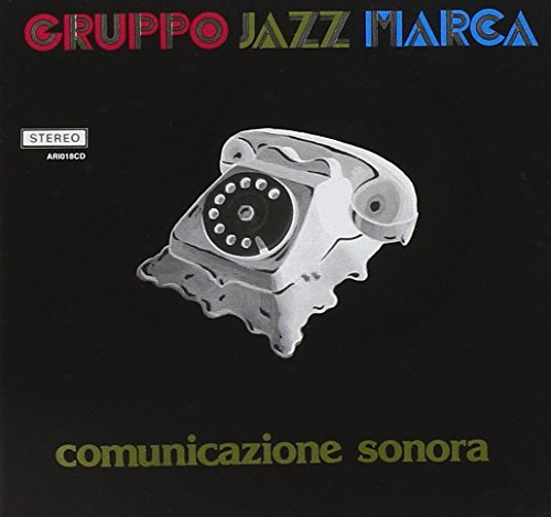 Album cover with a melting rotary telephone on a black background.