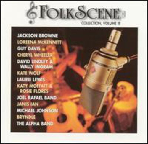 CD cover for “Folkscene Collection Vol. 3” featuring a vintage microphone.