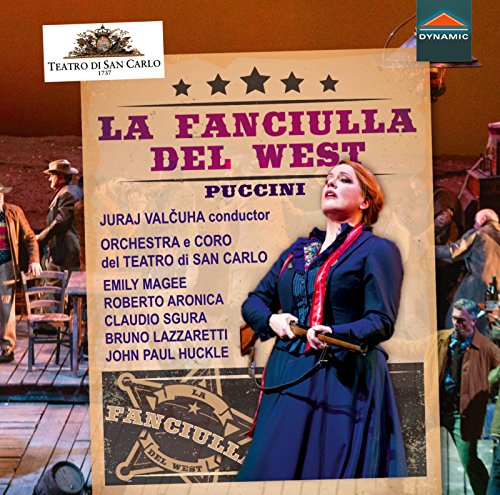 CD cover for Puccini’s “La Fanciulla Del West” opera, featuring singers.