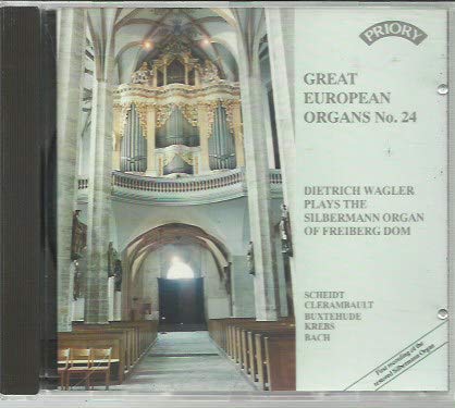 CD cover featuring a large, ornate pipe organ inside Freiberg Dom.