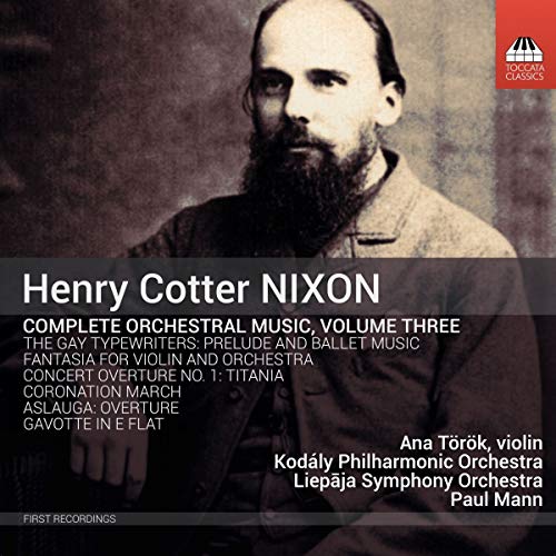 CD cover featuring a portrait of composer Henry Cotter Nixon.