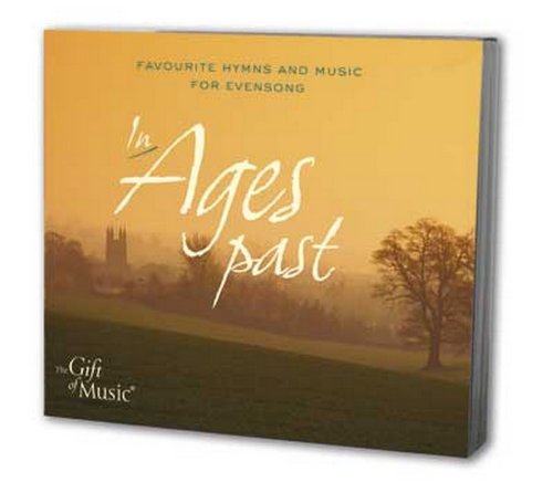 CD cover for “In Ages Past” with landscape and church silhouette.