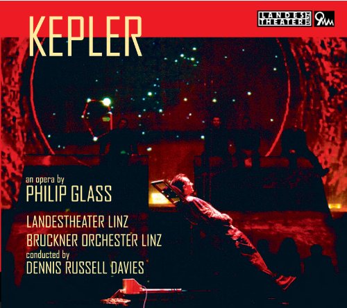 CD cover for Philip Glass’s opera “Kepler” with a reclining figure.