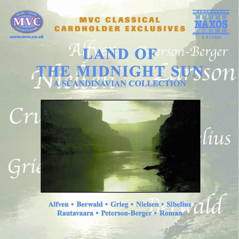 CD cover: Norwegian fjord landscape with text listing composers’ names.