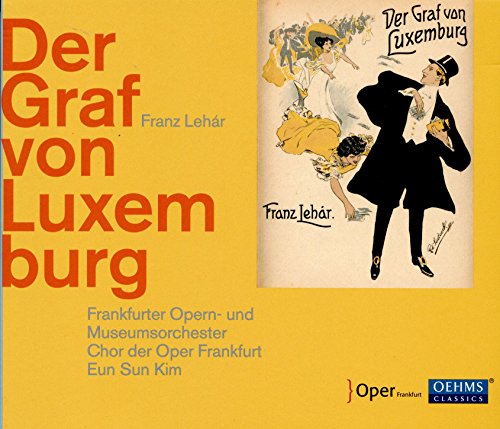 CD cover for "Der Graf von Luxemburg" opera, featuring vintage illustration.