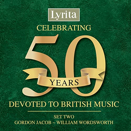 Lyrita 50th Anniversary Box Set 2 CD cover with gold “50 Years” text.