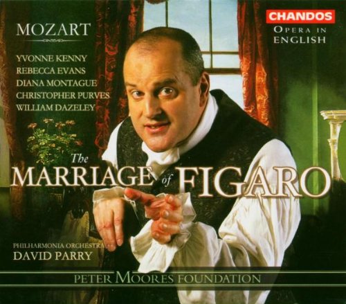 CD cover: Man in 18th-century costume, opera scene, red curtains.