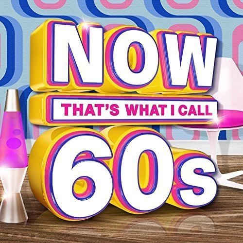 “Now That’s What I Call 60s” CD cover with lava lamp and chair.