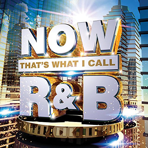 CD cover for “Now That’s What I Call R&B” with city backdrop.