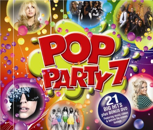 CD cover for “Pop Party 7” featuring various pop artists’ images.