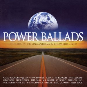CD cover: road leading to a glowing Earth with "Power Ballads" text.