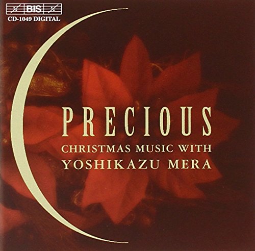 CD cover for "Precious Christmas Music" with a red poinsettia.