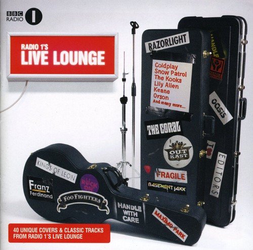 CD cover for BBC Radio 1's Live Lounge, featuring stacked guitar cases.