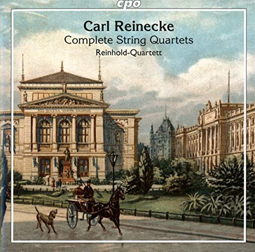 "CD cover featuring a classical building and horse-drawn carriage."