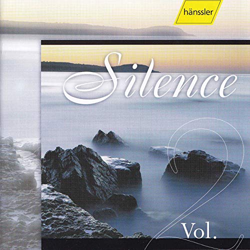 CD cover featuring a calm ocean with rocks and the text Silence Vol. 2.