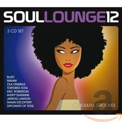 “Soul Lounge 12” CD cover featuring an illustrated woman with afro hair.