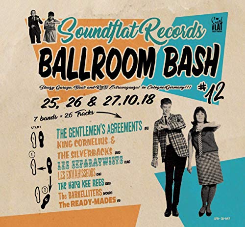 CD cover for “Soundflat Records Ballroom Bash Vol.12” with band photos.