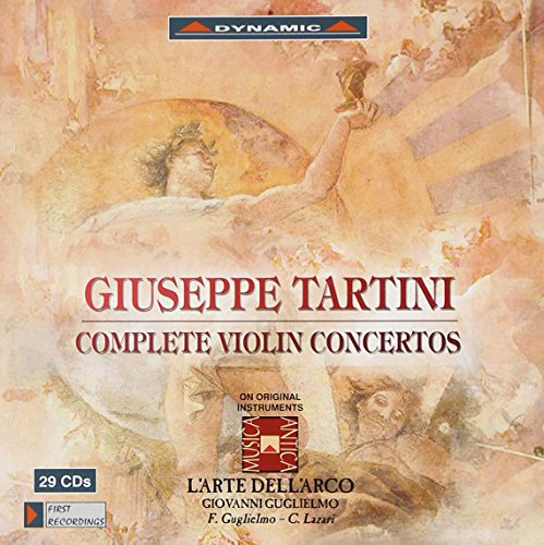 CD cover for Giuseppe Tartini’s complete violin concertos, 29 discs.