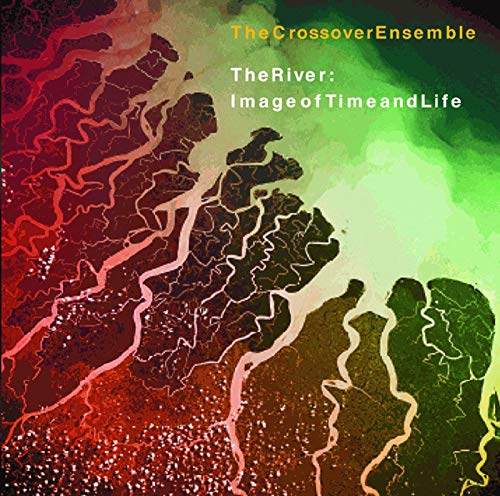 CD cover with a red and green abstract river delta map and white text.