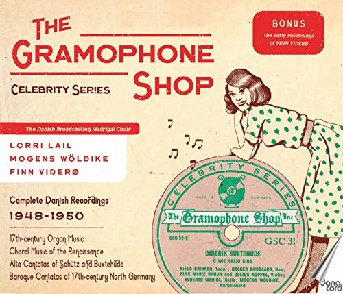 CD cover for "The Gramophone Shop Celebrity Series" with vintage illustration.