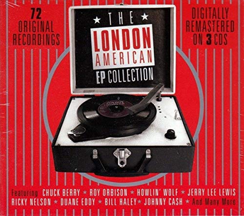 CD cover for "The London American EP Collection" featuring a record player.