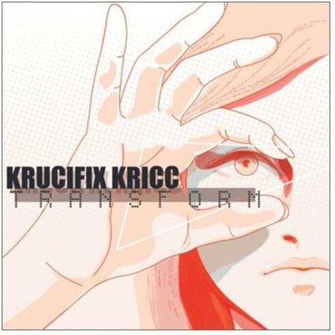CD cover art: hands stretching and distorting a face with red accents.