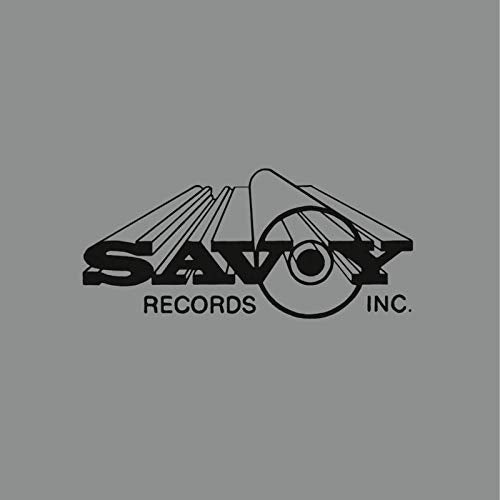 "Savoy Records logo on a grey background, featuring a stylized record design."