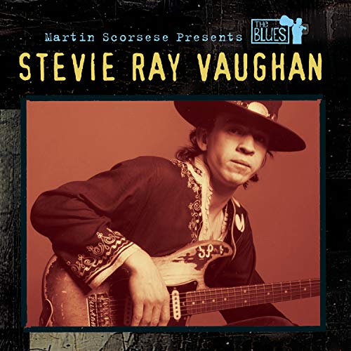 Stevie Ray Vaughan CD cover featuring a portrait of the guitarist.