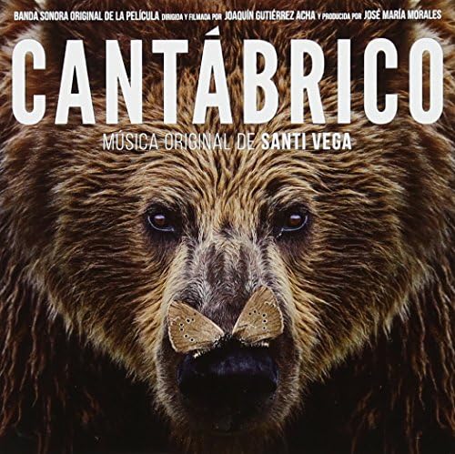 CD cover: bear face with butterflies, text "Cantábrico" and composer's name.