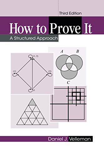 Book cover for How to Prove It featuring mathematical diagrams including Venn and geometric shapes.