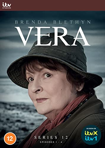DVD cover for Vera Series 12 featuring Brenda Blethyn wearing her signature hat.