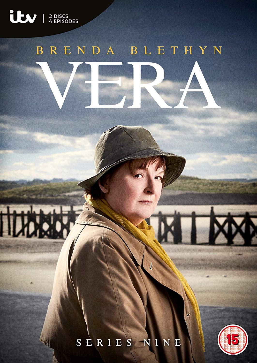 DVD cover featuring Brenda Blethyn as Vera, wearing a hat and coat, by a beach.