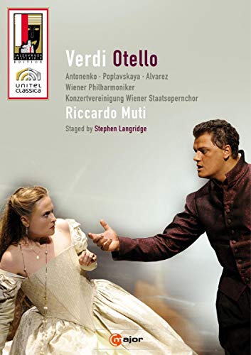 DVD cover for Verdi’s opera *Otello*, featuring performers in costume.