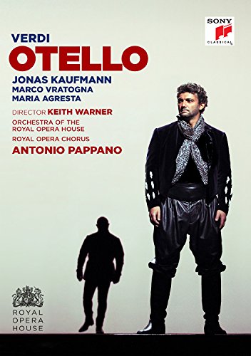 DVD cover for Verdi’s *Otello* featuring Jonas Kaufmann in costume.