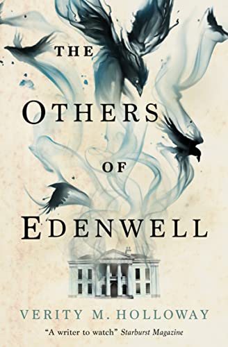 Book cover: "The Others of Edenwell" with birds and a building.