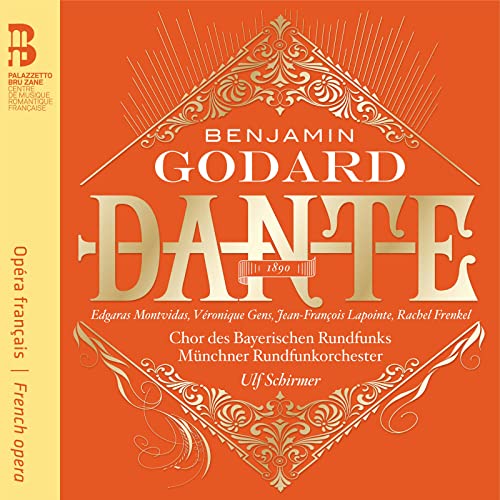 CD cover for "Dante" opera by Godard, featuring ornate gold lettering.
