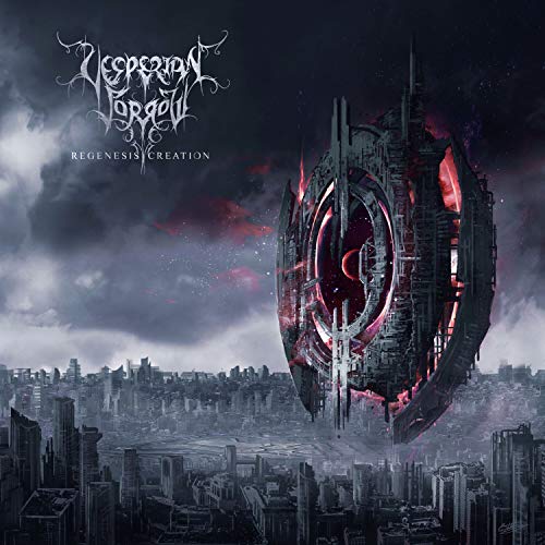 CD cover: futuristic, ruined cityscape with a large, glowing structure.