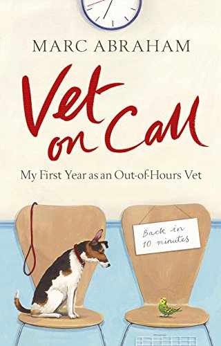 Book cover: "Vet on Call" with a dog, bird, and waiting room chairs.