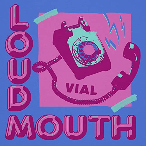 Pop art album cover featuring a pink rotary phone and bold text.