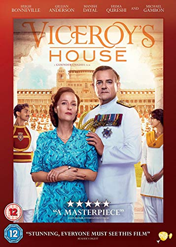 DVD cover for "Viceroy's House" featuring Hugh Bonneville and Gillian Anderson.