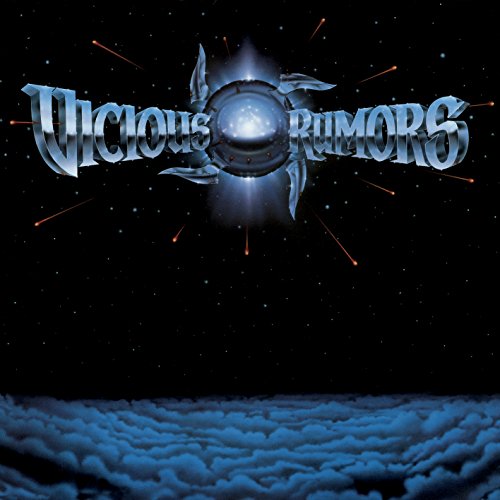 Album cover featuring "Vicious Rumors" text in silver font against a starry space background.