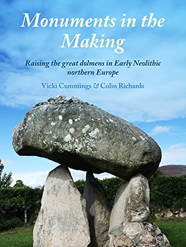 Book cover featuring a large stone dolmen against a blue sky.