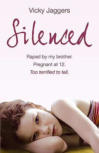 Book cover with a young girl lying down, titled "Silenced.
