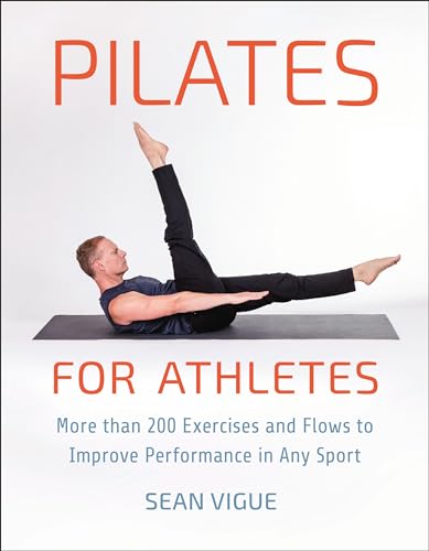 Pilates book cover featuring a man performing a core exercise.